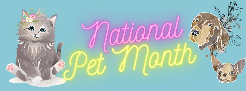 May is National Pet&nbsp;Month!